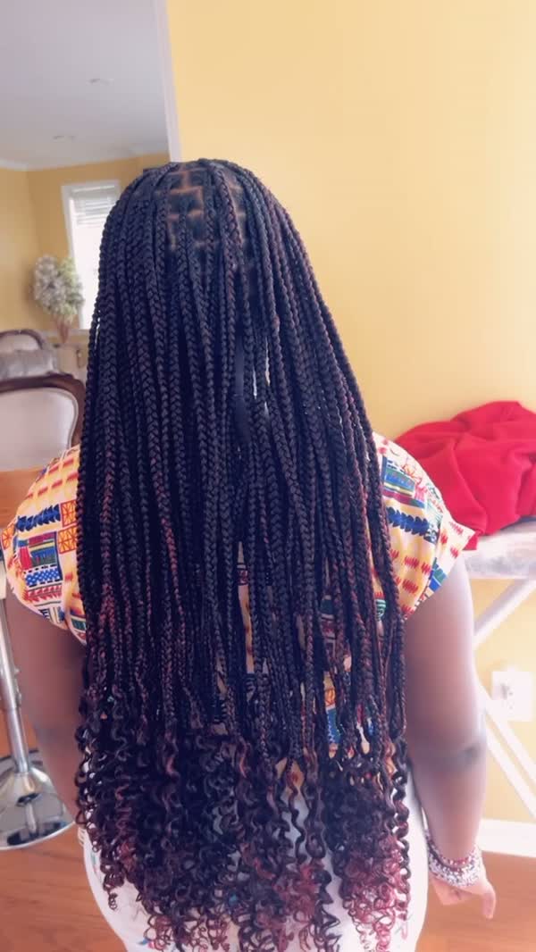 Braided style close-up
